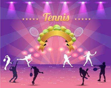 Tenis parlak arka plan