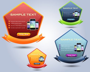 Web banner şablon vektör tasarımı
