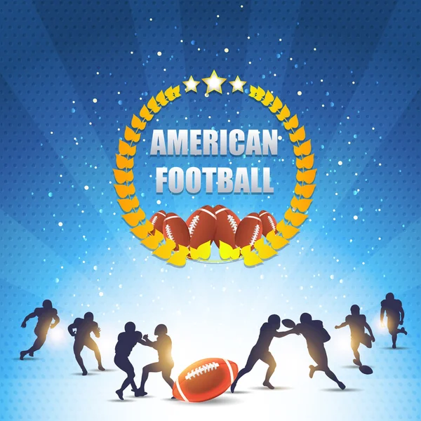 Conception vectorielle de football américain — Image vectorielle