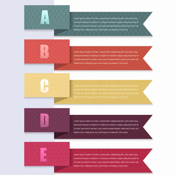 Options de numéro de fond vectoriel Bannière et carte — Image vectorielle