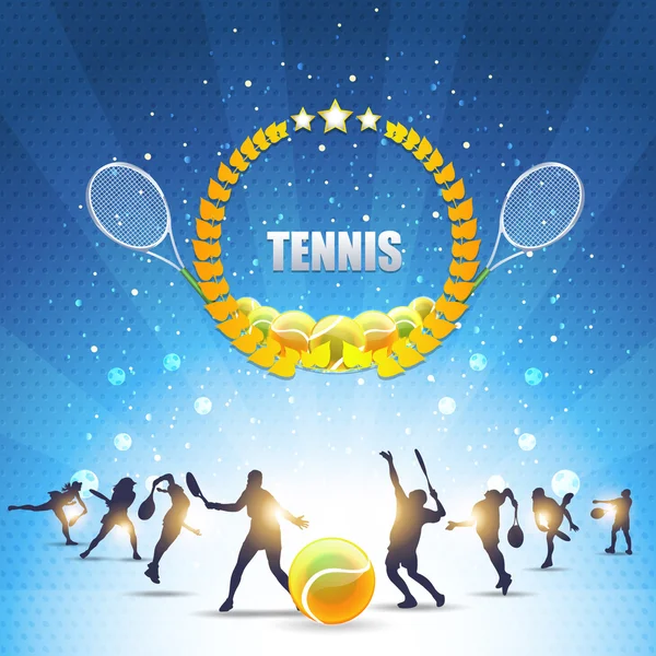 Tenis brillante fondo — Vector de stock