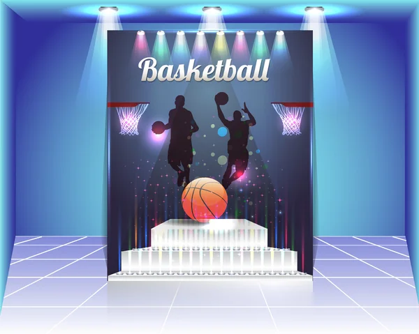 Basketball-Flyer-Vektorvorlage — Stockvektor