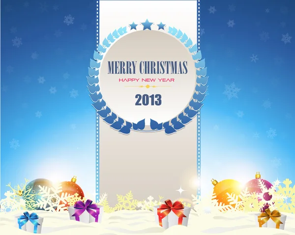 Merry Christmas and Happy New Year — Stock Vector