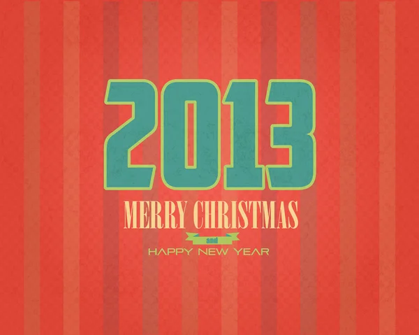 Feliz Natal e Feliz Ano Novo 2013 — Vetor de Stock