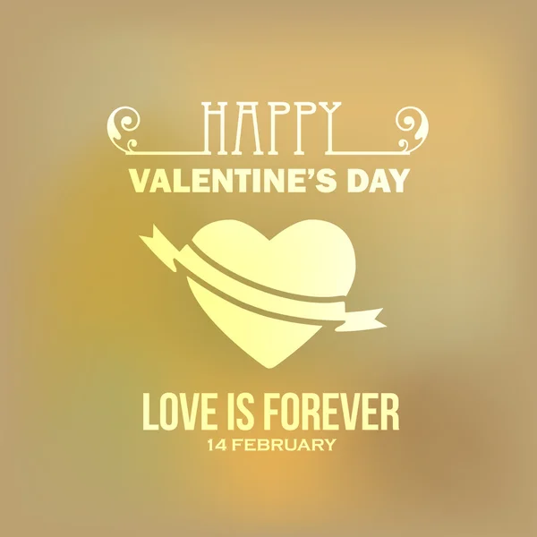 San Valentino Badge Vector Template — Foto Stock