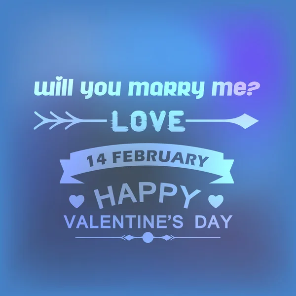 Aftelkalender voor Valentijnsdag badge vector sjabloon — Stockfoto