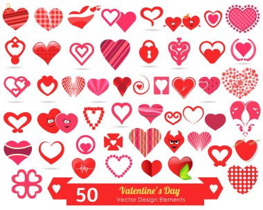 50 günü vektör tasarım öğeleri