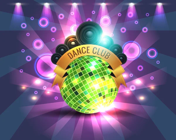 Dance Party Banner Background Flyer Templates — Stock Vector