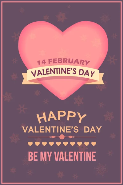 Valentine's Day Background — Stock Vector