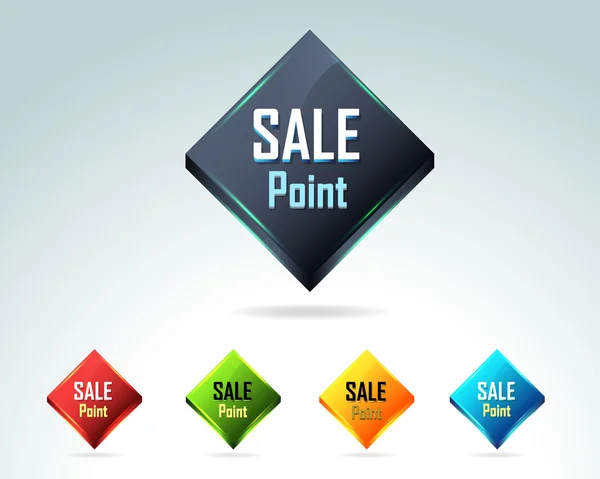 Sale Point Button — стоковый вектор