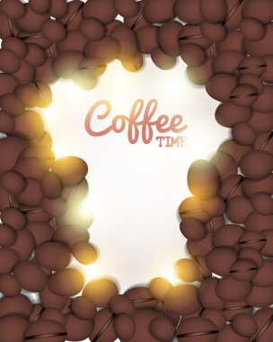 kahve arka plan vektör tasarımı