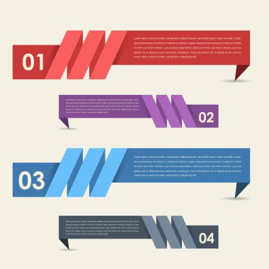 Vektör Arkaplan Numarası Seçenekleri Pankartı