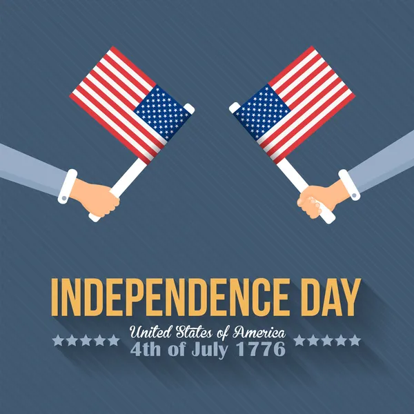 4 Temmuz Mutlu Bağımsızlık günü, Amerika Birleşik Devletleri — Stok Vektör