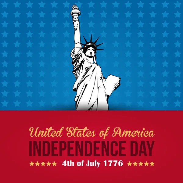 Verenigde Staten van Amerika 4e van juli happy independence day — Stockvector