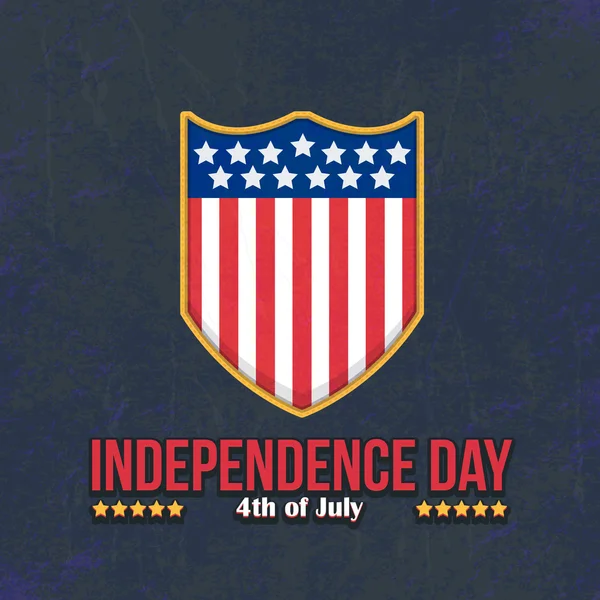 Spojené státy americké, 4. července den šťastný nezávislosti — Stockový vektor