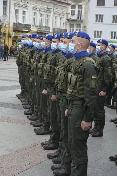 Дрогобич Львів Україна Вересень 2021 Озброєні Сили Національної Гвардії України — стокове фото