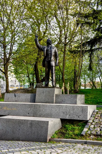 우크라이나 리비우 2021 Monument Vyacheslav Chornoviv Lviv — 스톡 사진