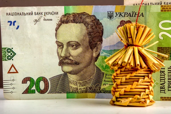 Sedelvalör Uah Ukrainska Pengar Nära Håll Ivan Franko Porträtt Från — Stockfoto