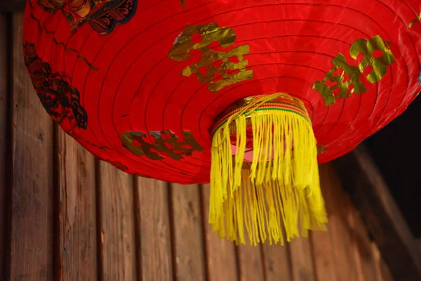 Yeni Yıl Festivalinde Çin Fenerleri Geleneksel Çin Yeni Yıl Süslemeleri — Stok fotoğraf