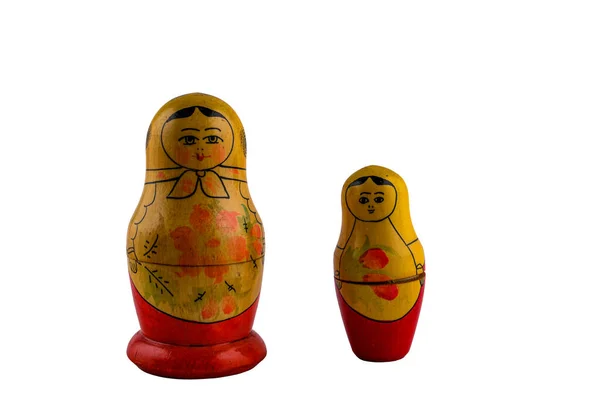 Matryoshka Set Traditional Russian Nesting Dolls Souvenir Traditional Russian Doll — Stock Photo, Image