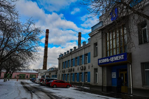 Zdolbunov Rivne Region Ukraine February 2022 Construction Industry Concrete Plant — Stock Photo, Image