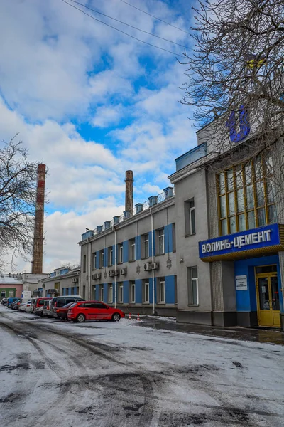 Zdolbunov Rivne Regio Oekraïne Februari 2022 Bouwnijverheid Betonnen Installatie Uitrusting — Stockfoto