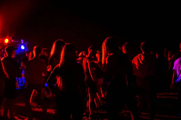 Львів Україна Серпень 2021 Photograph Night Performance Blurred Focus Велика — стокове фото