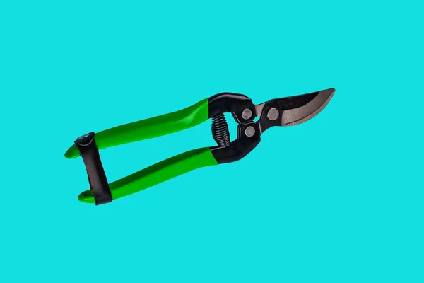 Beyaz Arkaplanda Izole Edilmiş Secateurs Üzerinde Bahçe Pruner Secateurs Aracı — Stok fotoğraf