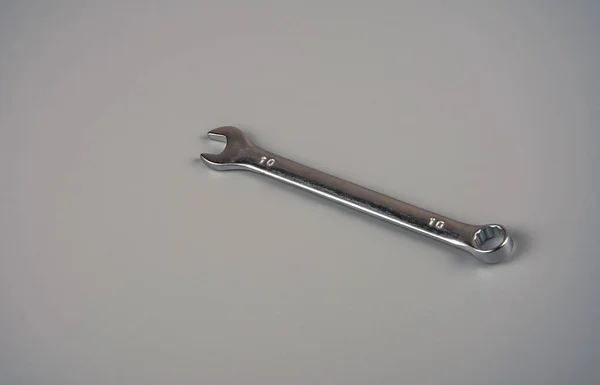Metal Anahtarlı Ngiliz Anahtarı Endüstriyel Geçmiş Ngiliz Anahtarı Alet Takımı — Stok fotoğraf