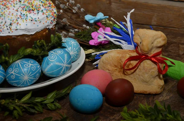 Pastel Cordero Pascua Horneado Cordero Pascua Horneado Con Puntos Merengue — Foto de Stock