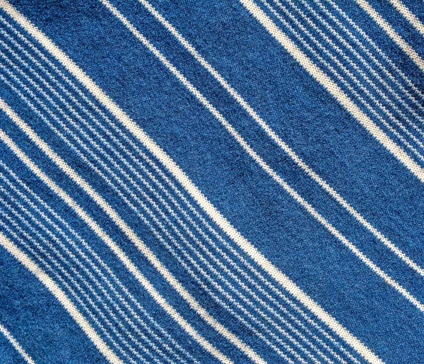 Tessuto Morbido Con Strisce Bianche Blu Tessuto Strisce Bianche Blu — Foto Stock