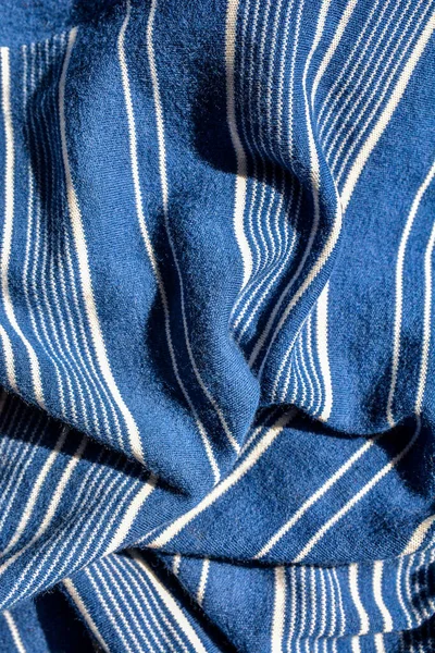 Blue Striped Background Soft Fabric White Blue Stripes White Blue — Fotografia de Stock