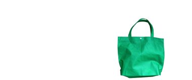 Yeşil alışveriş çantası. Yeniden Kullanılabilir Yeşil Torba 'da Bakkaliye Taşıma .