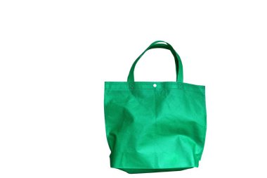 Yeşil alışveriş çantası. Yeniden Kullanılabilir Yeşil Torba 'da Bakkaliye Taşıma .