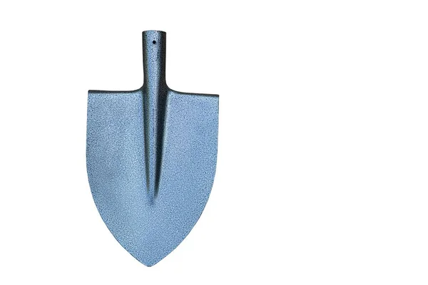 New Gray Metal Shovel Individual Use Modern Garden Tool — Stock Photo, Image