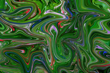 Soyut yeşil doku - dalga ve çizgilerin arkaplan resmi. Su röfleli desenli, doğal, taş arkaplan.