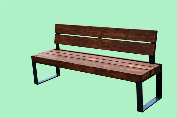 Wooden Bench Park Place Relax Isolate Benches — Fotografia de Stock