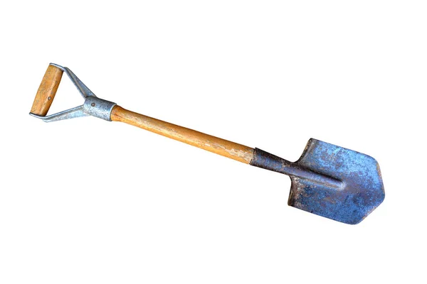 Small Rusty Shovel Infantry Small Shovel Isolated White Background Small —  Fotos de Stock