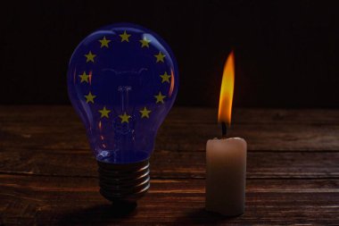 Energy crisis in the European Union - with copy space Concept of the energy crisis and electricity inflation .