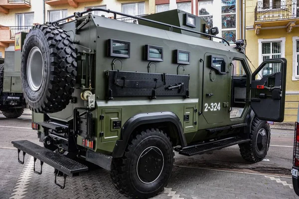 Drogobhic Lviv Region Ukraine September 2021 Exhibition Military Equipment Day — Fotografia de Stock
