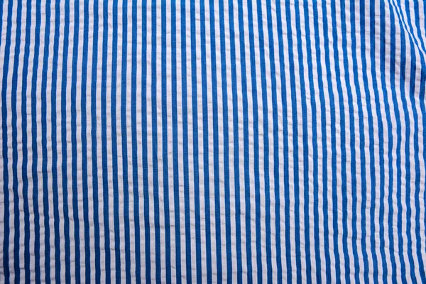 Blue Stripe Pattern Linen Fabric Tablecloth Pattern Background Print Design — Zdjęcie stockowe