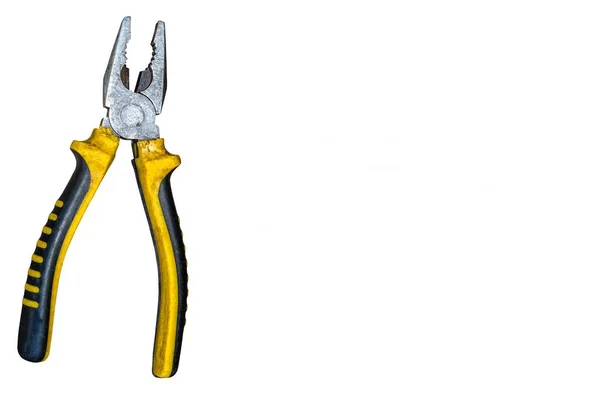 Pliers Isolate White Background Technician Equipment Tools Tong Squeeze Something — Stok fotoğraf