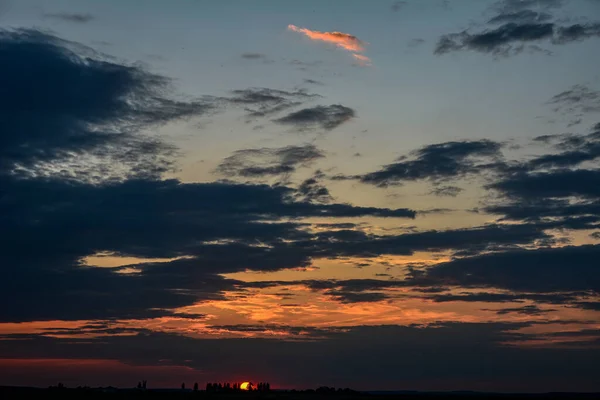 Colorful Sunset Sky Fire Sky Dramatic Sunset Sunrise Sky — Φωτογραφία Αρχείου
