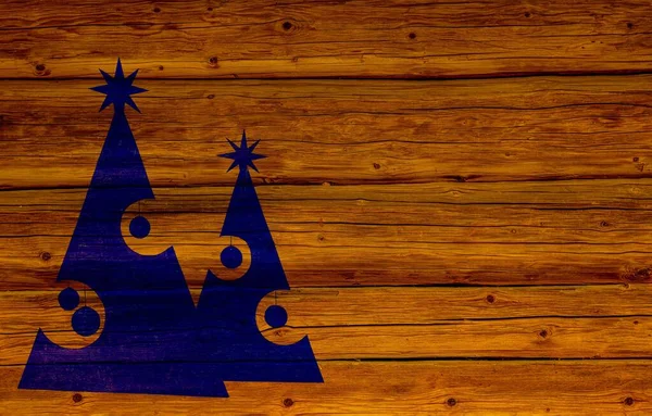 Noel Ağacı Böğürtlenli Çam Kozalakları Ağaçlı Altın Bir Ağacın Yanında — Stok fotoğraf