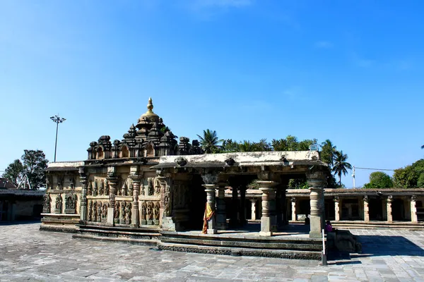 印度卡纳塔克邦Belur的Chennakeshava寺 — 图库照片