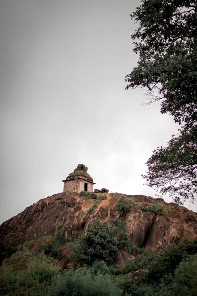 Small Temple Top Kavaledurga Fort Shimoga Karnataka India — Stock Photo, Image