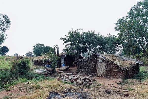 Tribal Village House Middle Farmland Kakati Belgaum Karnataka India — Stock Photo, Image