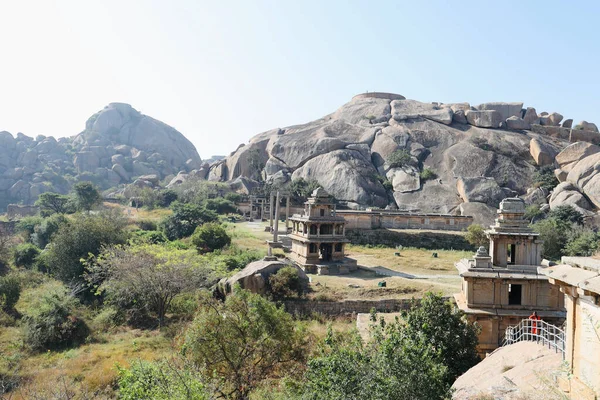 Hidimbeshwara Templom Szelektív Fókusza Chitradurga Erőd Karnataka India — Stock Fotó