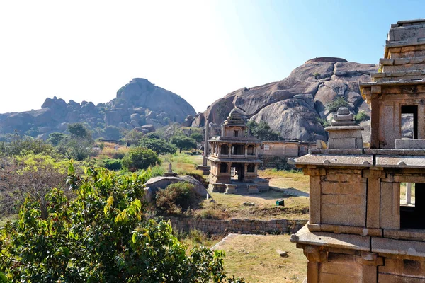Foco Seletivo Templo Hidimbeshwara Chitradurga Fort Karnataka Índia — Fotografia de Stock