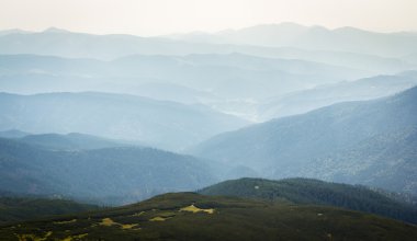 Ukrayna, Karpatlar, dağ manzarası
